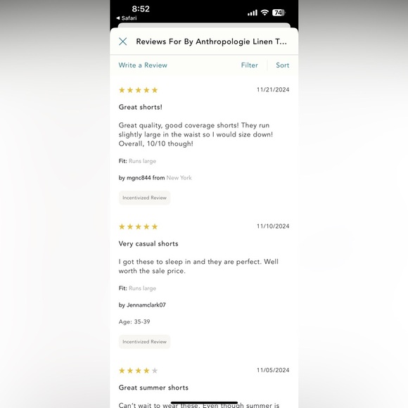 NWT new medium Anthropologie linen tap shorts black flouncy - Picture 15 of 15